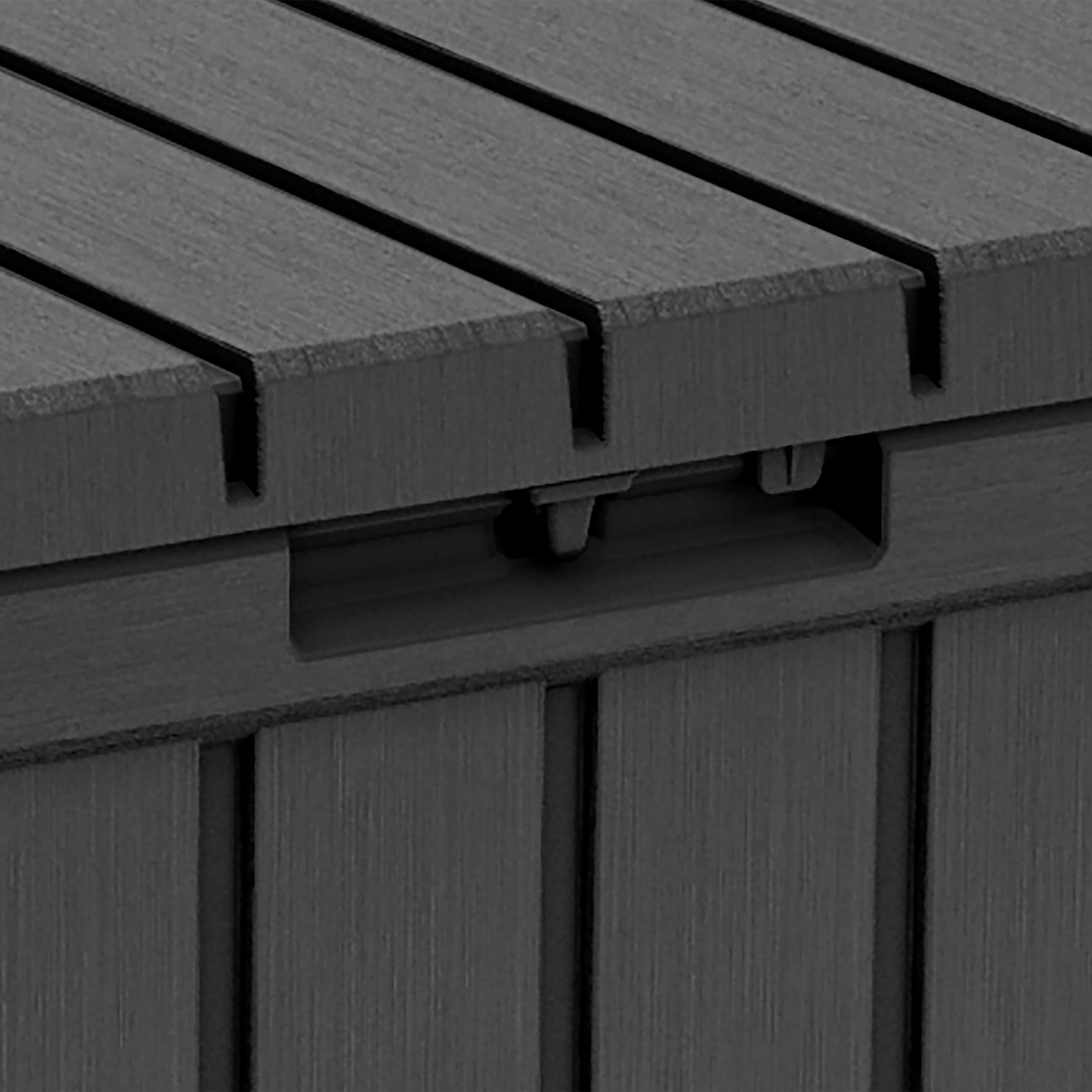 Keter Kentwood Aufbewahrungsbox 350L - 119,6x58,5x55,8cm - anthrazit