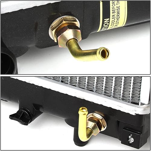 Miniatura 43 de DNA Motoring OEM-RA-13283 - Radiador de núcleo de aluminio estilo fábrica de 23-9/16 pulgadas, compatible con Suzuki Esteem AT/MT 99-02