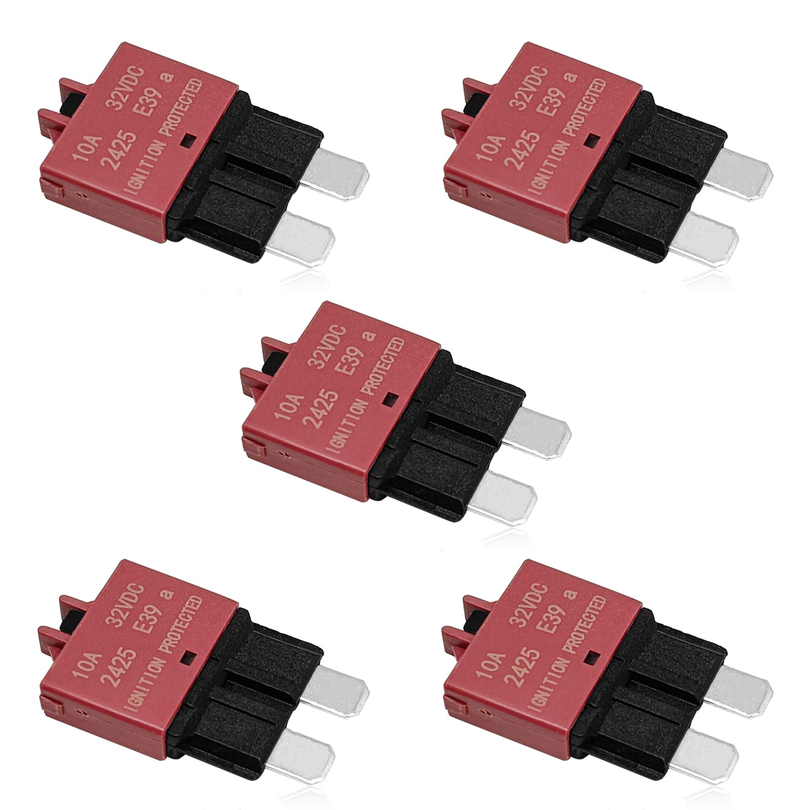 6pcs 32vdc Manual Reset Low Circuit Breaker Blade Fuse E39 ATC/ATO (5A 10A 15A 20A 25A 30A) — Amazon image 9
