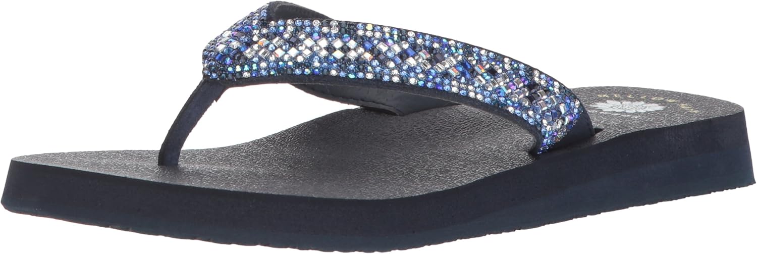 Yellow Box Women's Soriano Sandal, Blue, 6 M US