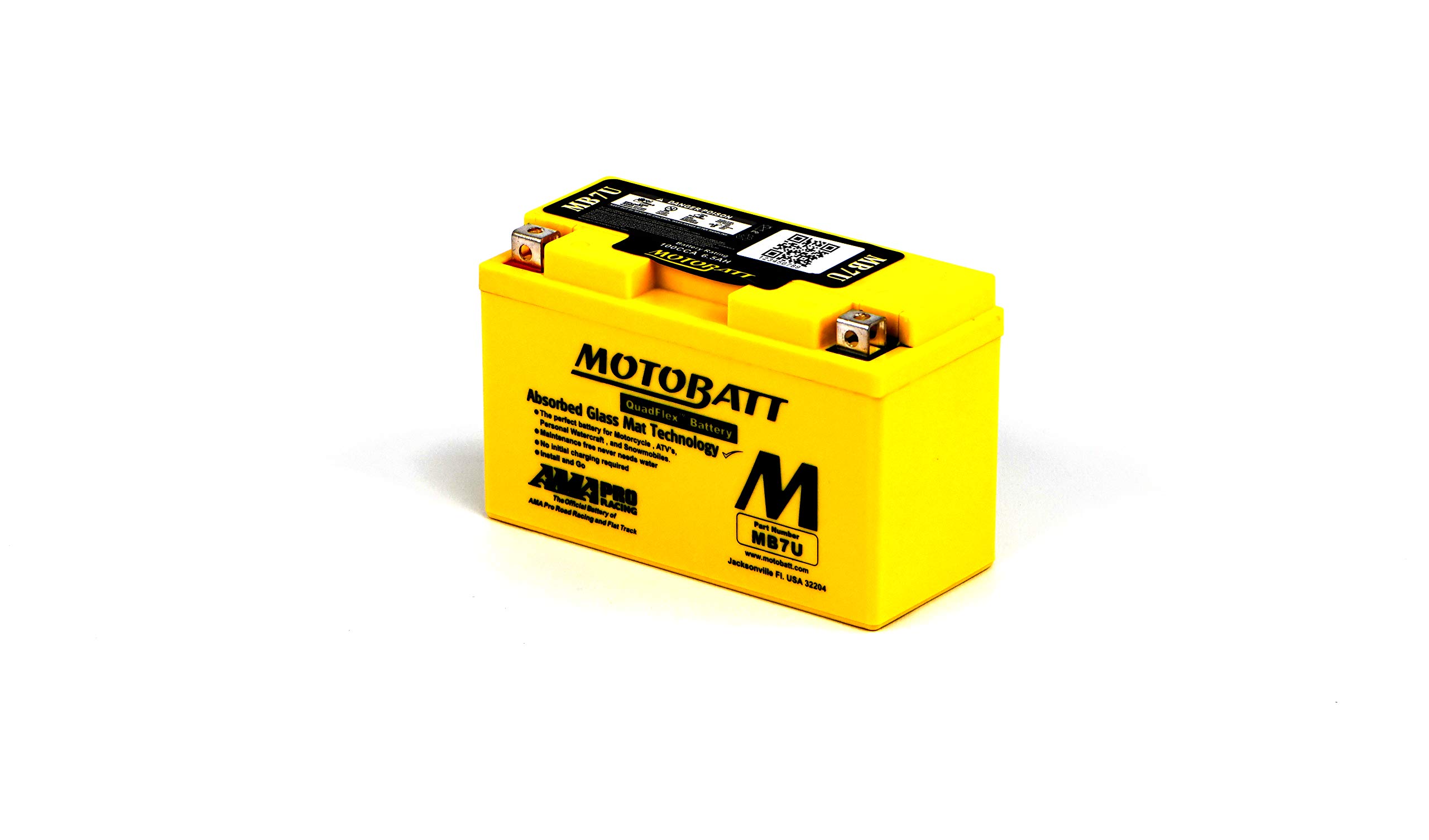 MB7U MOTOBATT Quadflex AGM Bike 12V 6.5Ah Bateria