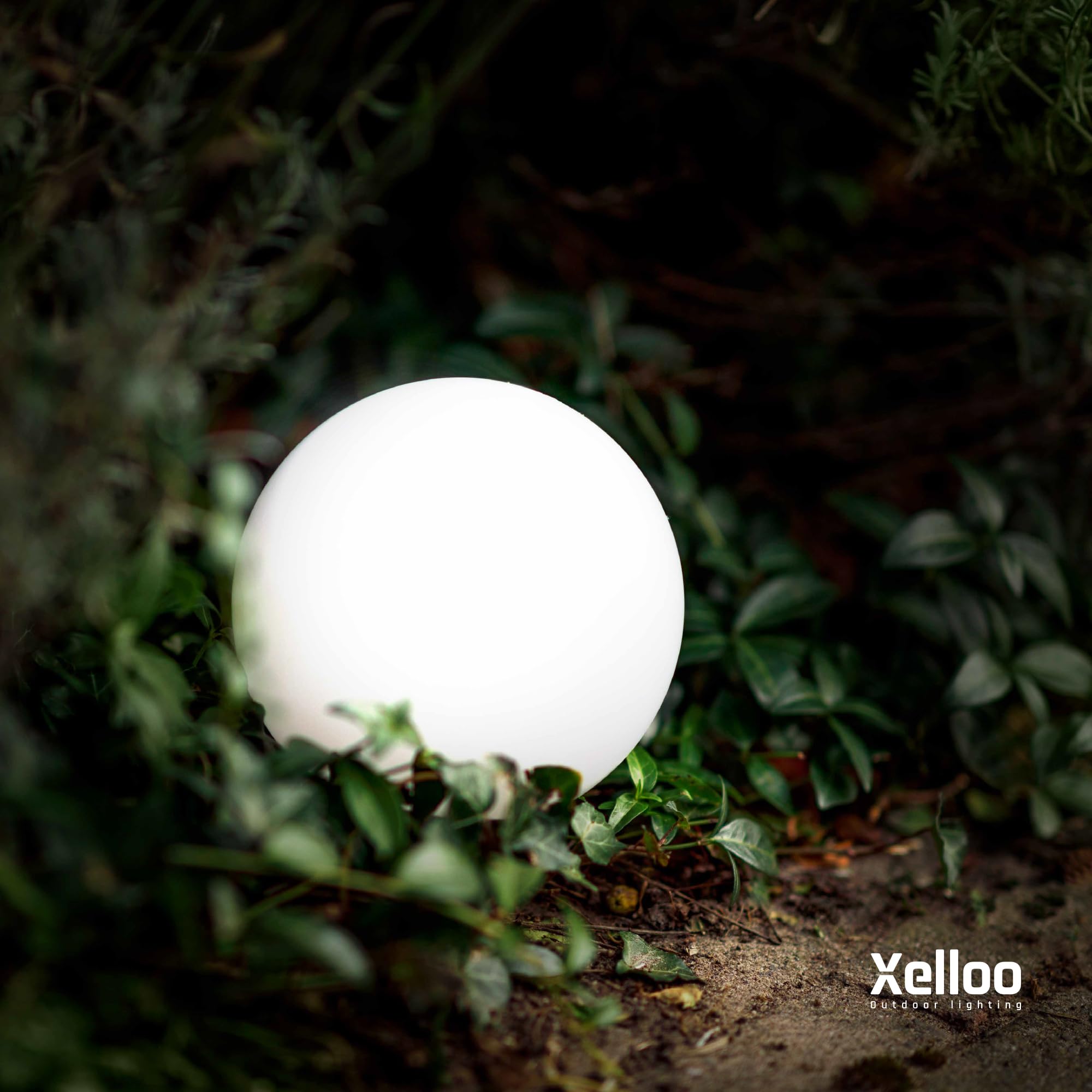 Xelloo® Zestaw oświetlenia ogrodowego ROZ, 12 Volt, 3 sztuki, designerskie oprawy 1W LED ciepłobiałe z bolcem uziemiającym, wodoodporne (IP44) i z praktycznym złączem przesuwnym