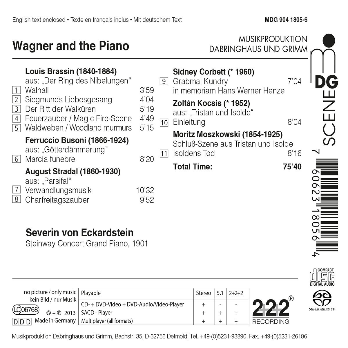 Wagner: Arrangements for Piano