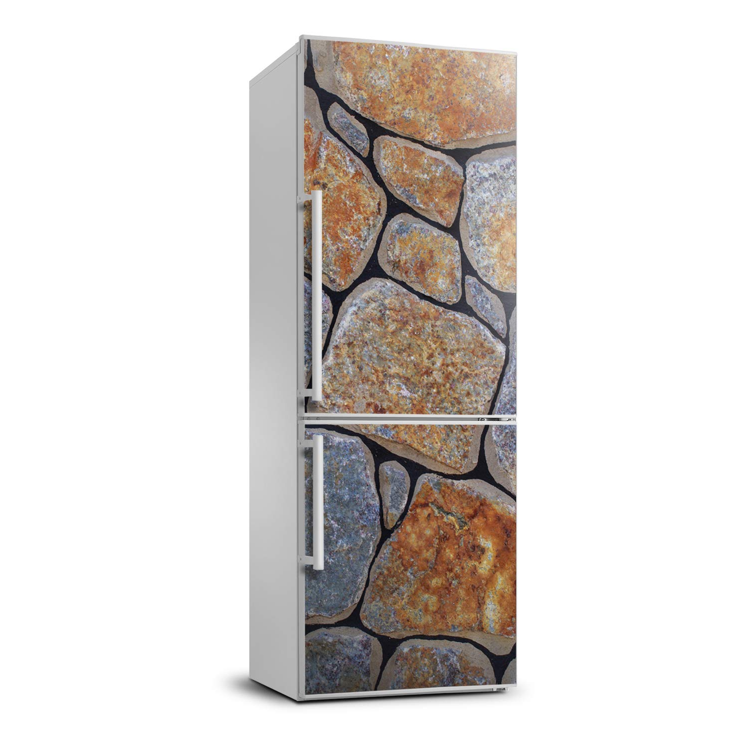 Vinilo para nevera de piedras 60x180 cm cubre defectos en su cocina