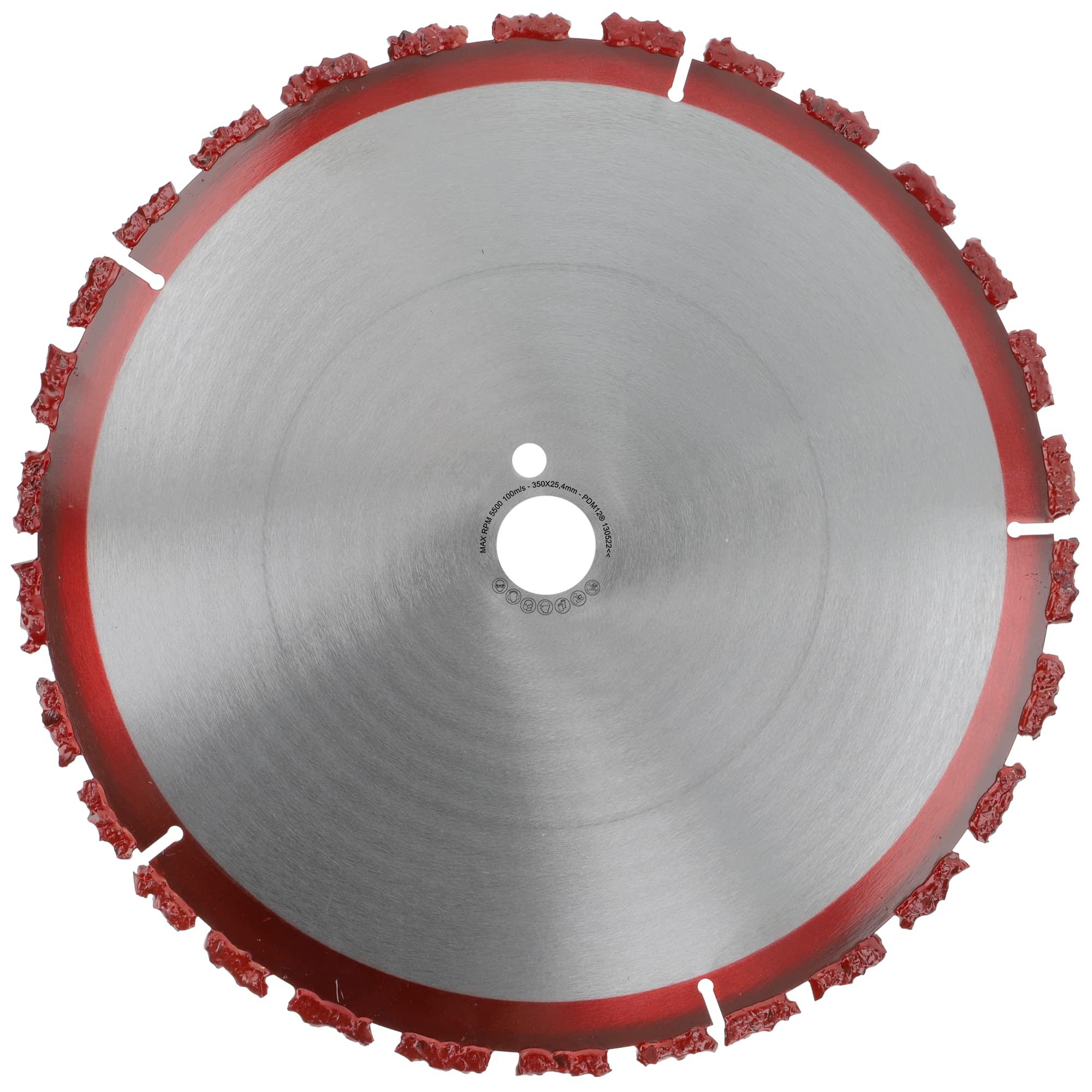 PRODIAMANT Disco de corte profesional para raíz de árbol, 350 mm x 25,4 mm, metal duro, 350 mm