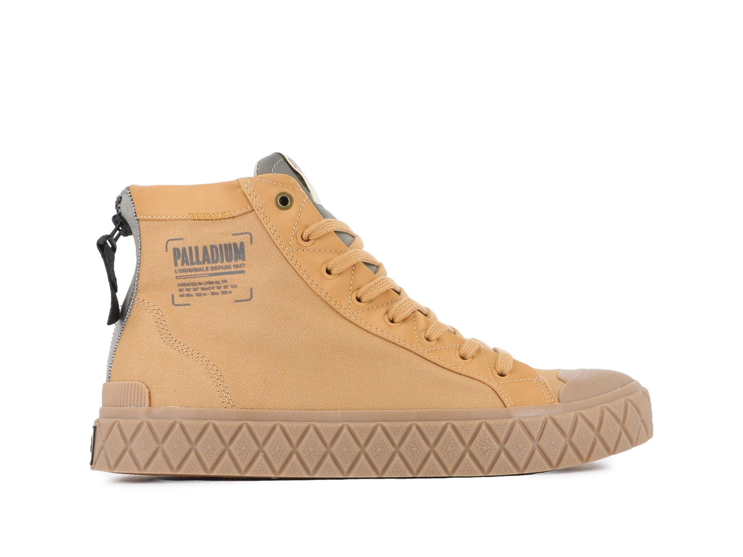 Palladium Unisex Palla Ace Detroit Sneaker, Beige, 4 UK