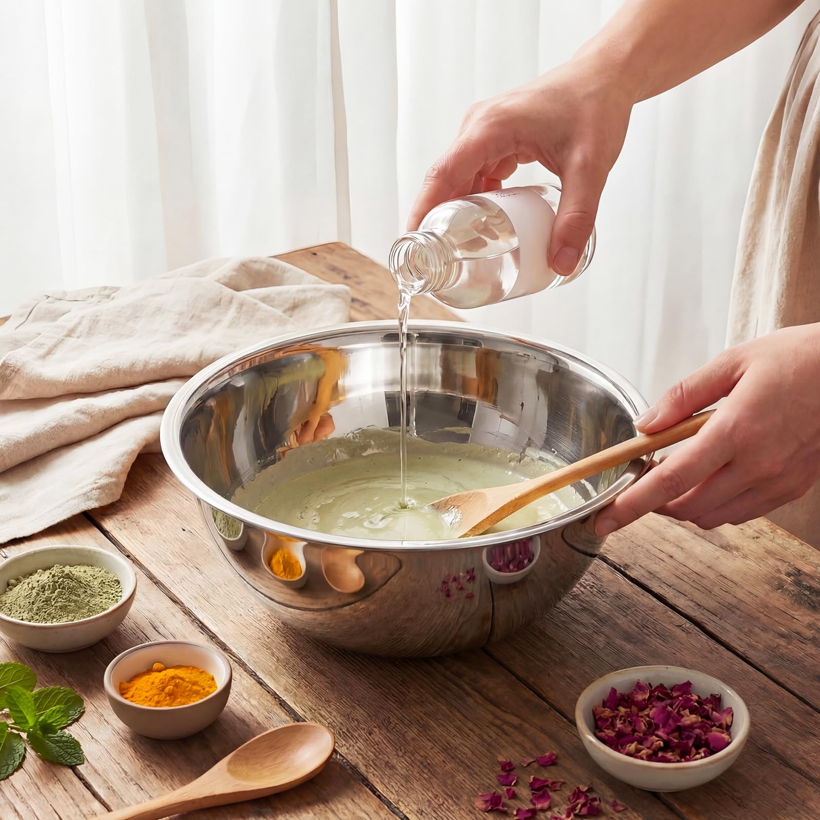 Teenyyou 2-Piece Stainless Steel Spa Bowls for Facial Mask Mixing