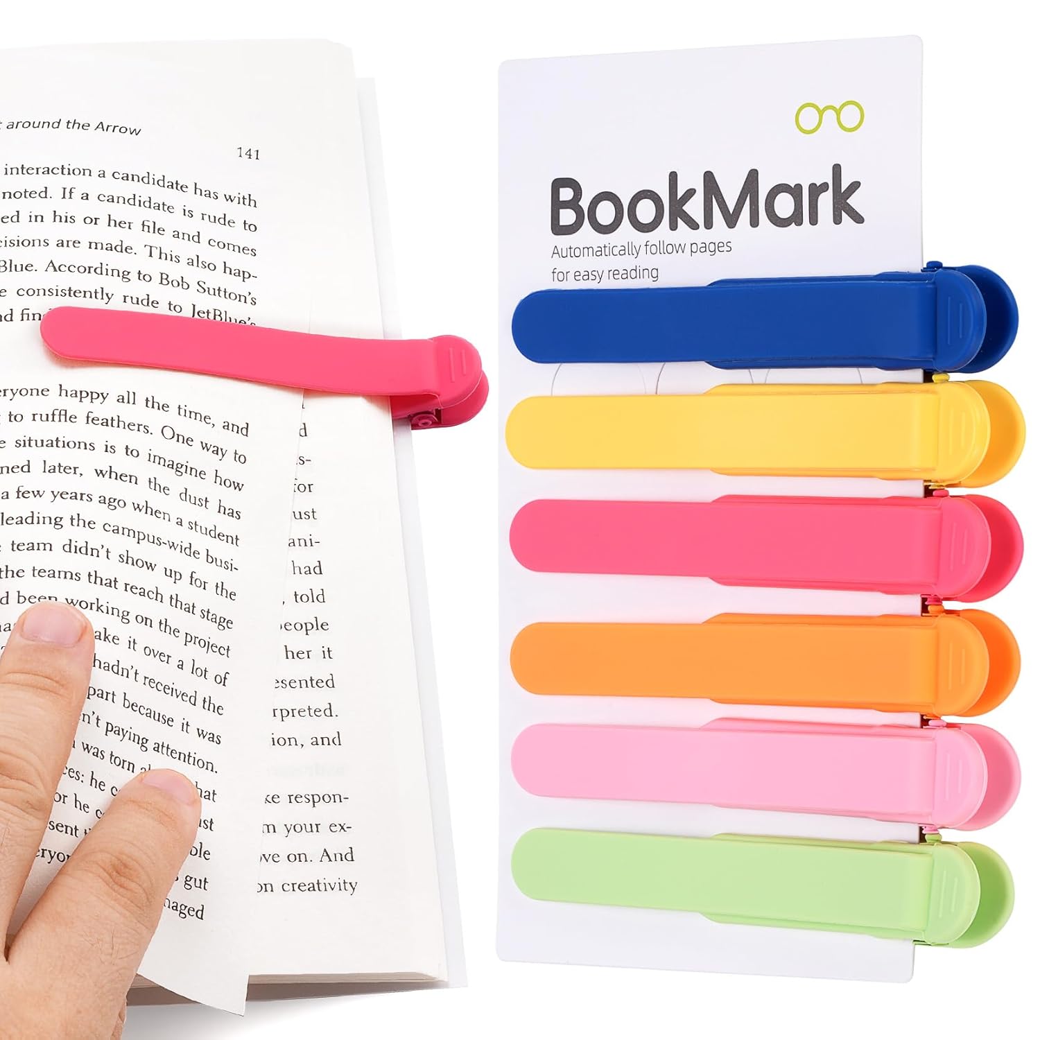 6 PCS Smart Bookmark, Bookmarks for Women and Men Cool Book Accessories Cute Book Mark Bible Book Markers Book Marks for Reading Book Lovers Gifts Bookish Gifts Birthday Party Favors for Kids(Style C)
