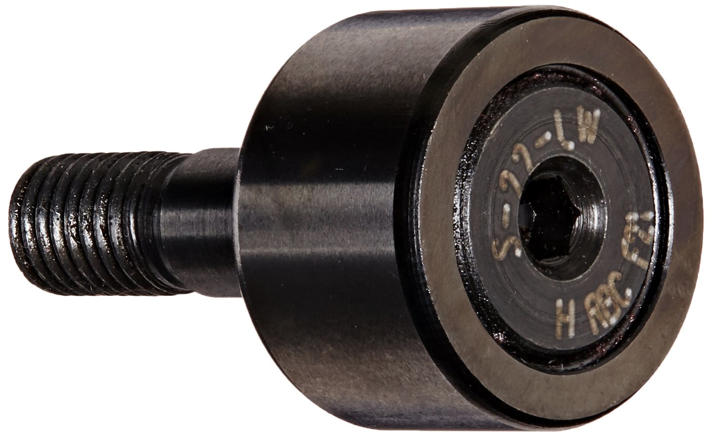 S22LW Track Runner Bearings, Standard Stud Type, Hex Head, Sealed, 0.688" Outside Diameter