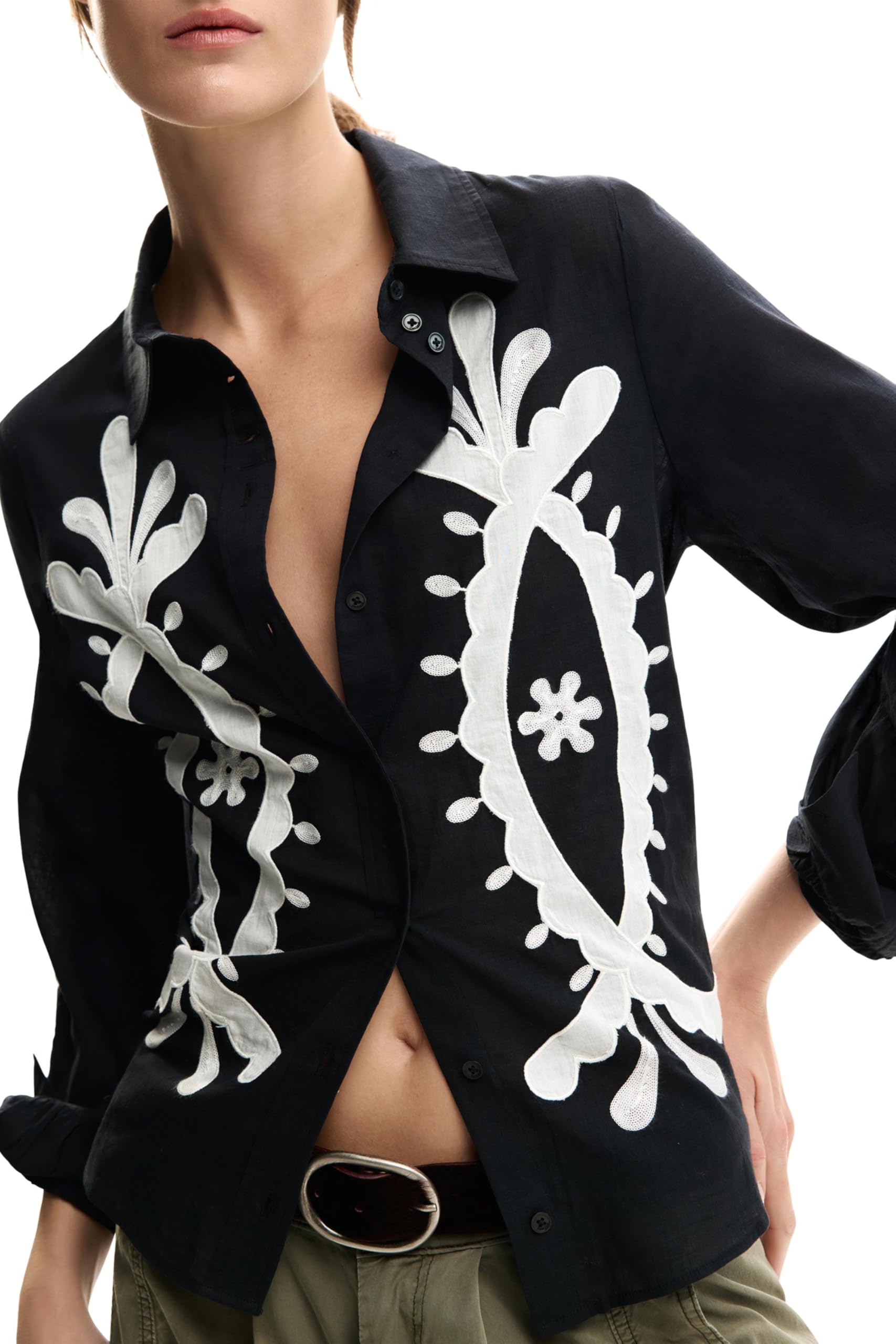 Desigual Flora T-Shirt Donna (Pacco da 1)