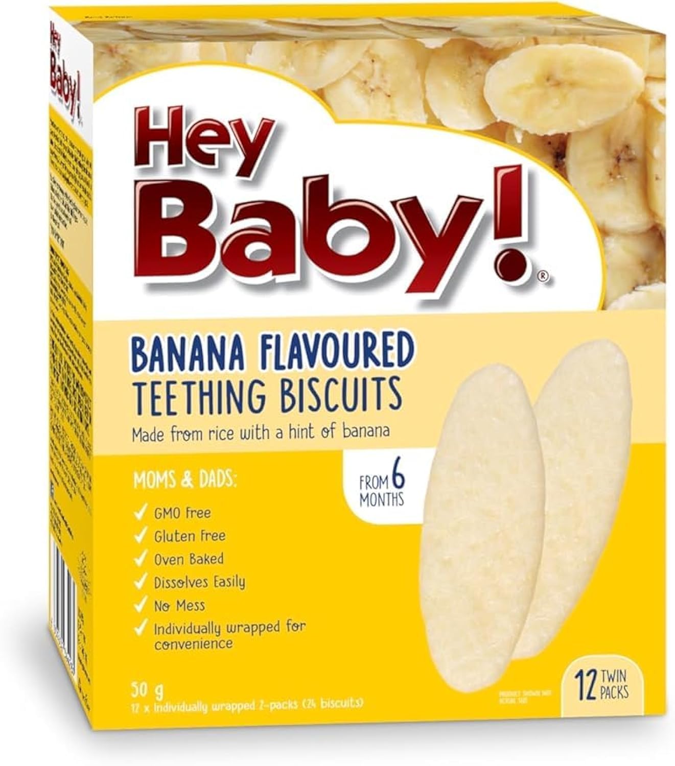 Hibaby Banana Teething Biscuits 50g