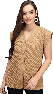 ekools Women's Winterwear Woolen Sleeveless Sweaters (with Side Pockets)-picture-16