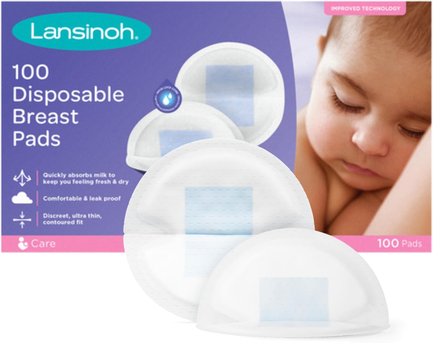 Lansinoh Disposable Breast Pads Leakproof & Ultra Thin Absorbent