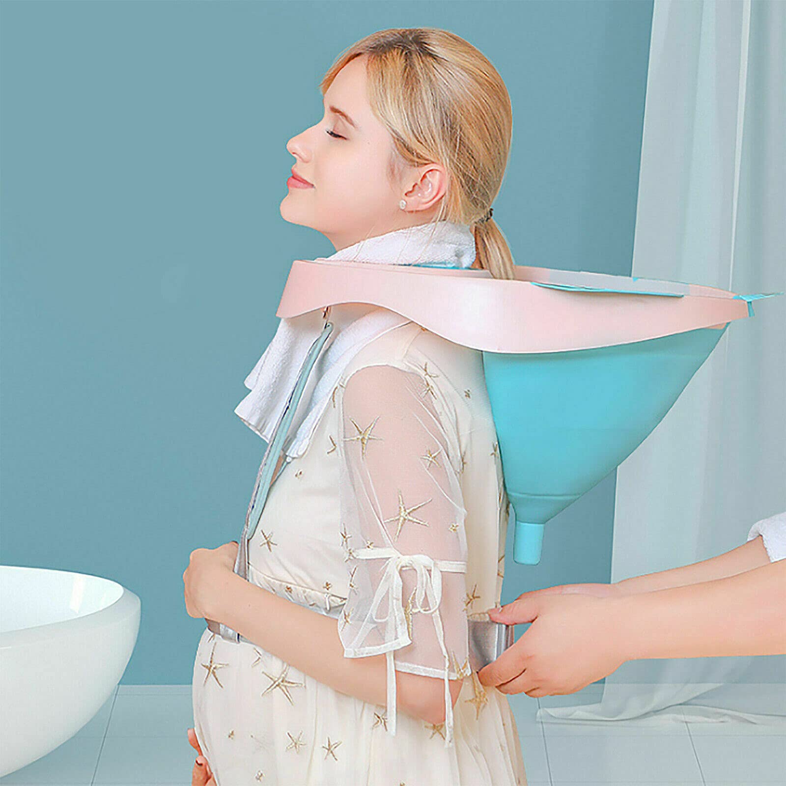 Haarwäsche Schüssel Shampoo Becken Portable Salon Mobile Friseur Waschen Haar Waschbecken Backwash Shampoo Bowl