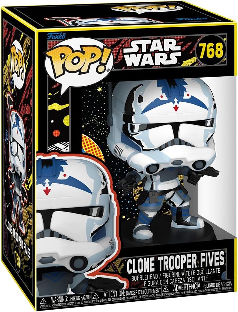Pop Star Wars: Clone Wars - Fives - (Retro) - Collectable Vinyl Figure - Gift Idea - Official Merchandise - Toys for Kids & Adults - Sci-Fi Fans - Model Figure for Collectors and Display