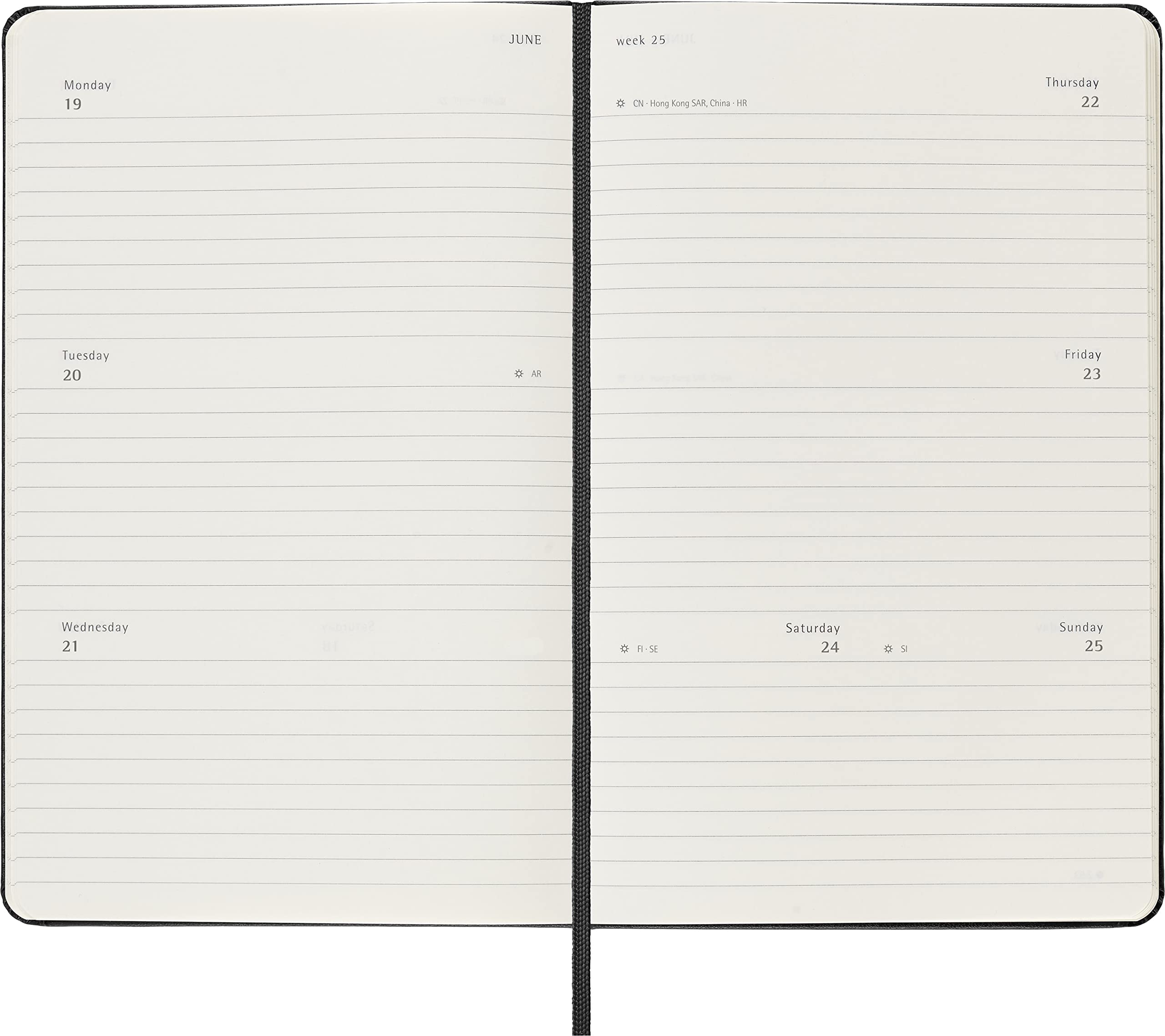 Moleskine, Weekly Horizontal Planner/Diary, Pocket Planner 18-Months 2022/2023 - Image 4