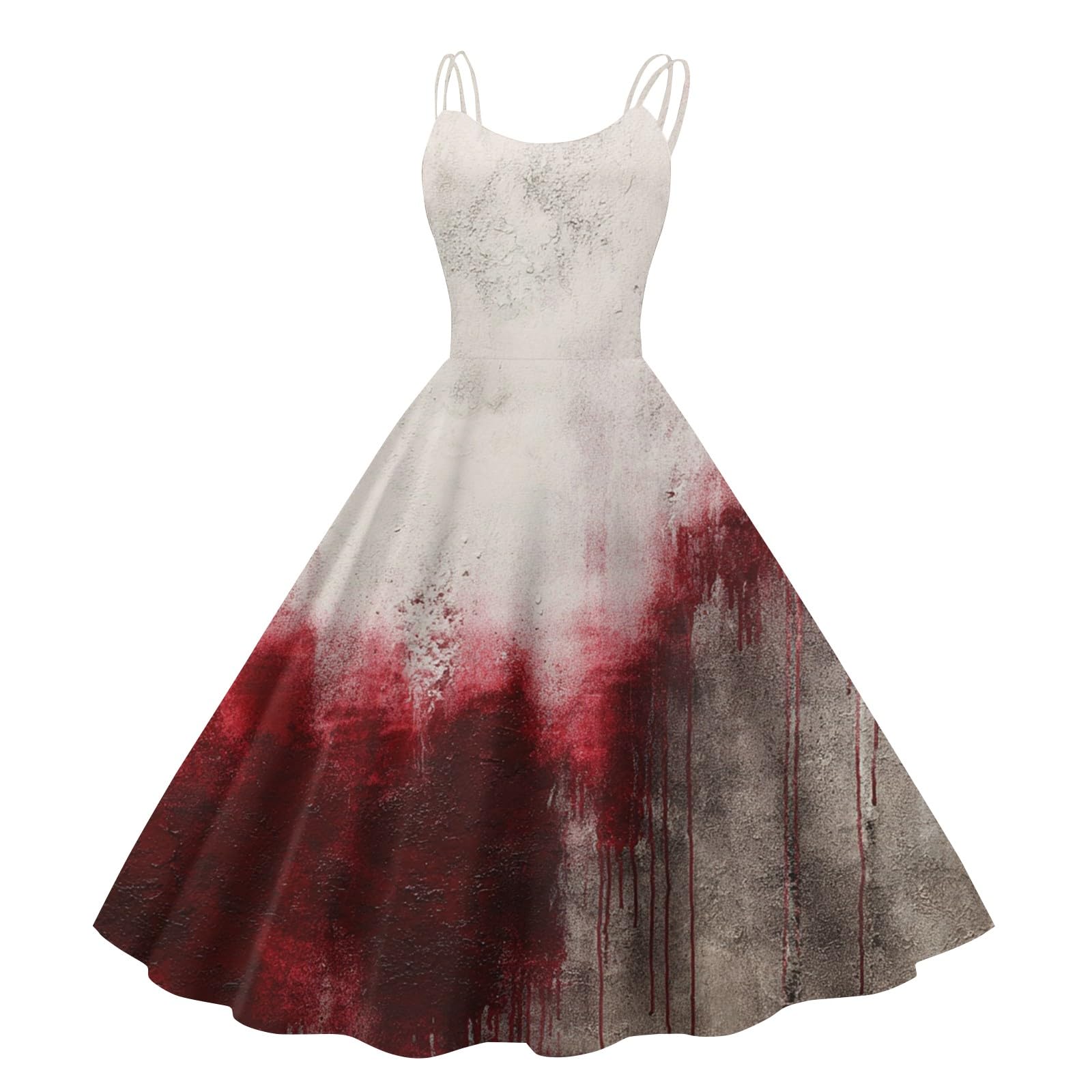 Gothic Vampire Dress， Women's Halloween Costumes， Dead Rave Evening Flowy — image 1