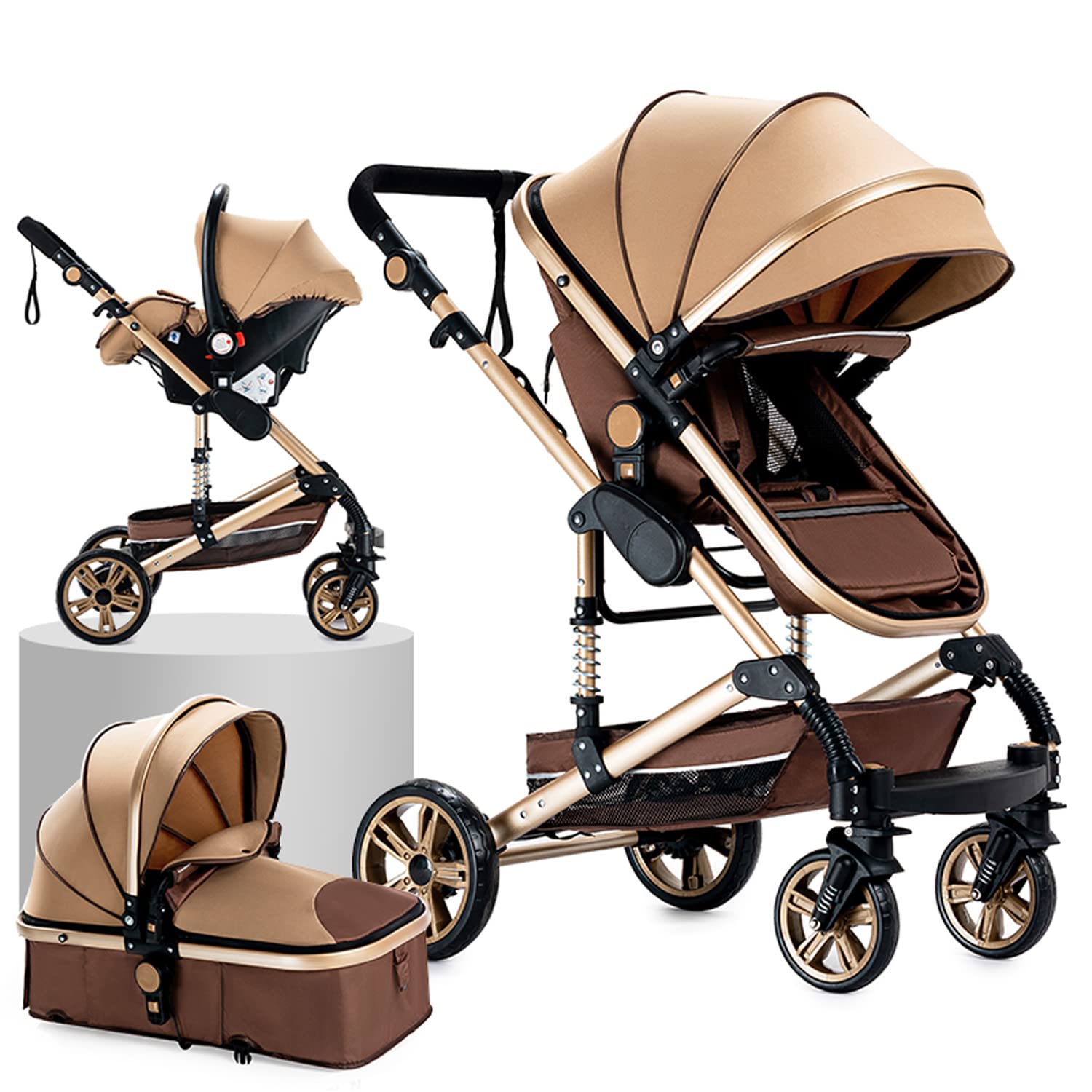 3 in 1 Baby Travel System Newborn Pushchair Portable