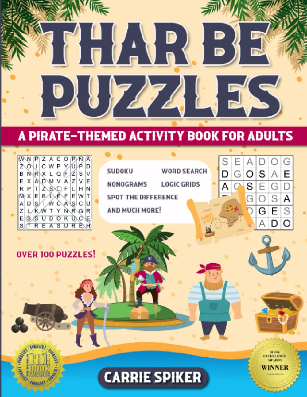 Thar Be Puzzles: A Pirate-Themed Activity Book for Adults