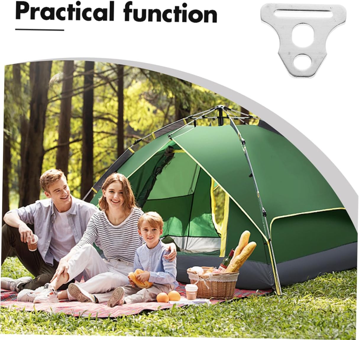 10pcs Lightweight Tent Rope Tensioners Durable Windproof Buckles for Camping Hiking and Outdoor Activities Multi Purpose Rope Fasteners for Reliable Tent Support