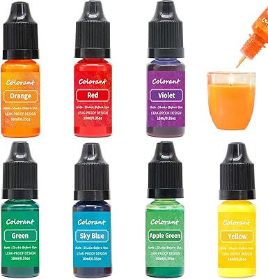 7 pices de colorant pour bougie, 10 ml de colorant Burundi | Ubuy