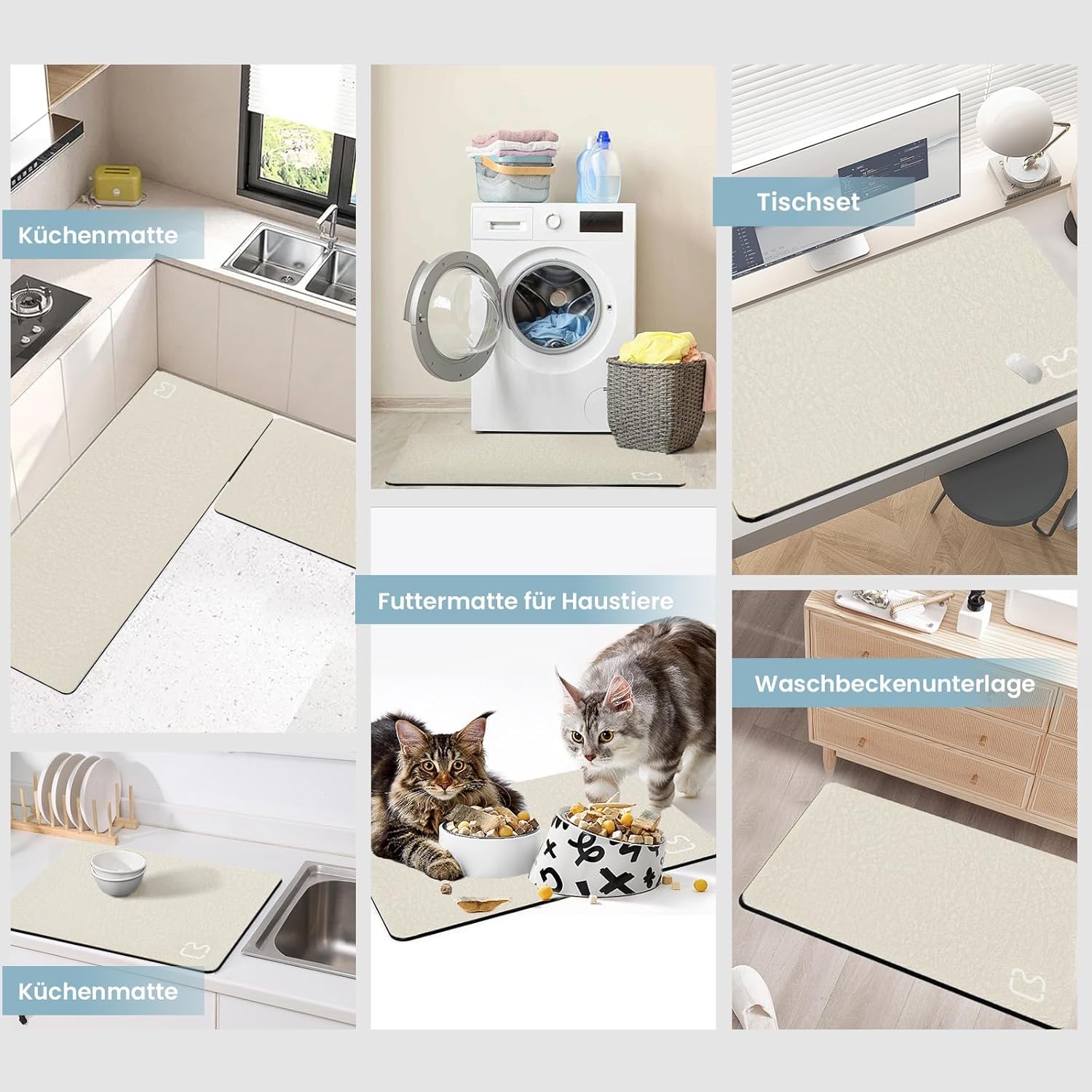 Alfombra de baño antideslizante súper absorbente, diatomita, alfombra de baño de microfibra, bañera de ducha suave de secado rápido