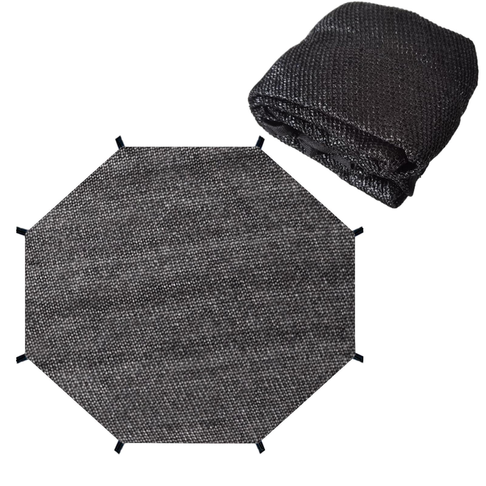 Couverture solaire pour trampoline | Toile d'ombrage pour trampoline | Toile d'ombrage imperméable pour trampoline | Couverture solaire facile à installer adaptée pour l'extérieur, l'aire de jeux dans