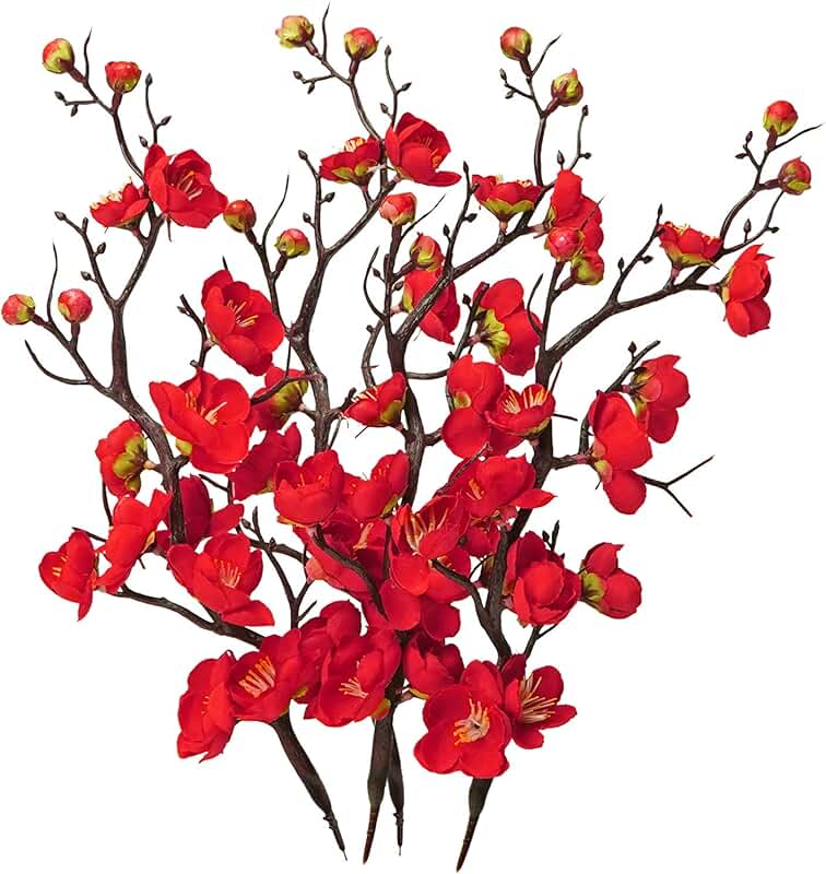 Artificial Red Branches for Decoration