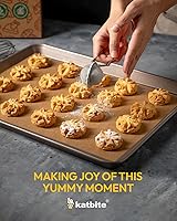 Vista 7 de Katbite 350Pcs 9x13 In Parchment Paper Sheets, Heavy Duty Unbleached Baking Paper, Non-stick & Oil Proof for Oven, Air Fryer, Grilling, Steaming and