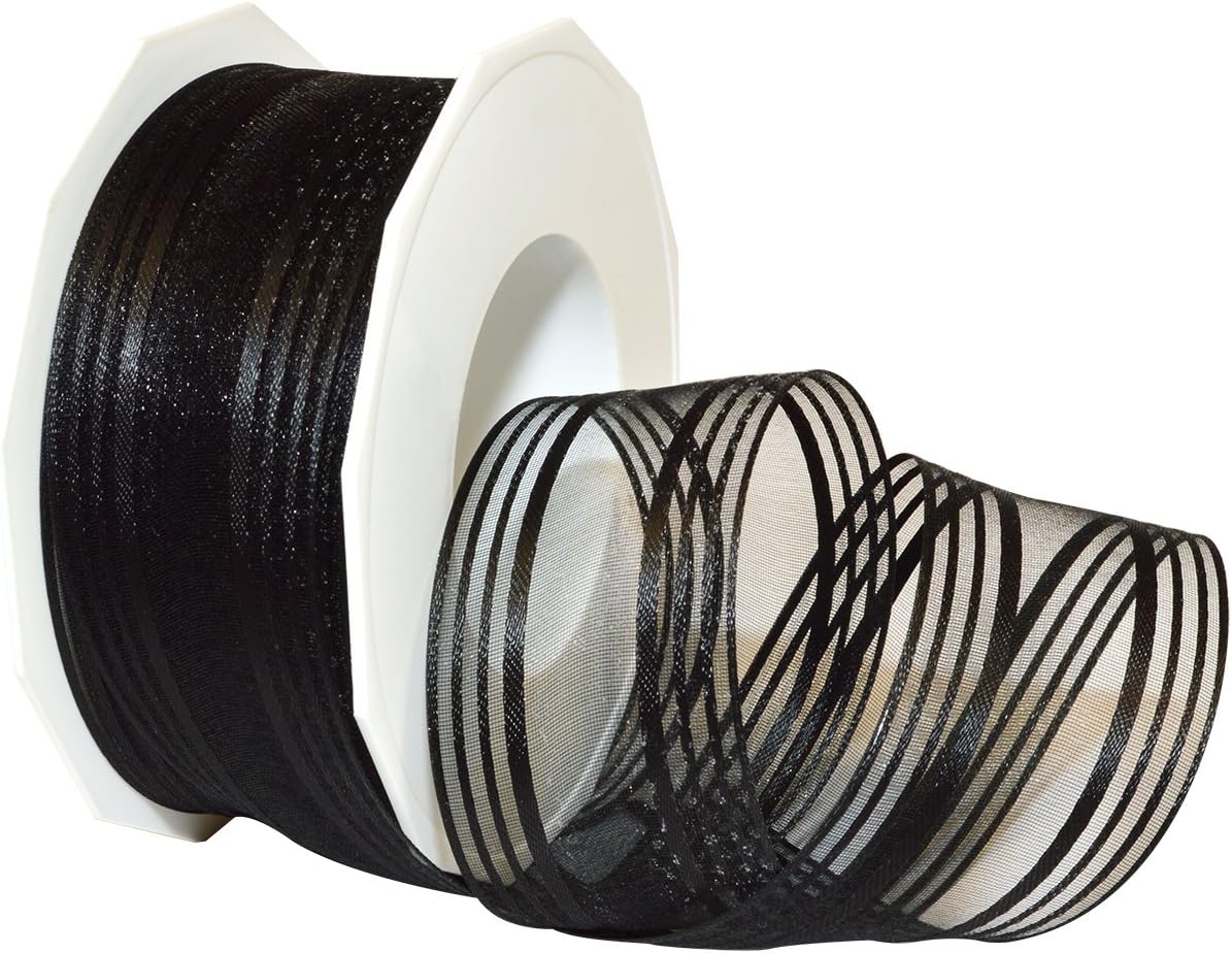 Morex Ribbon Palma French Wired Acetate Ribbon, 1-1/2" x 22 yd, Citrus