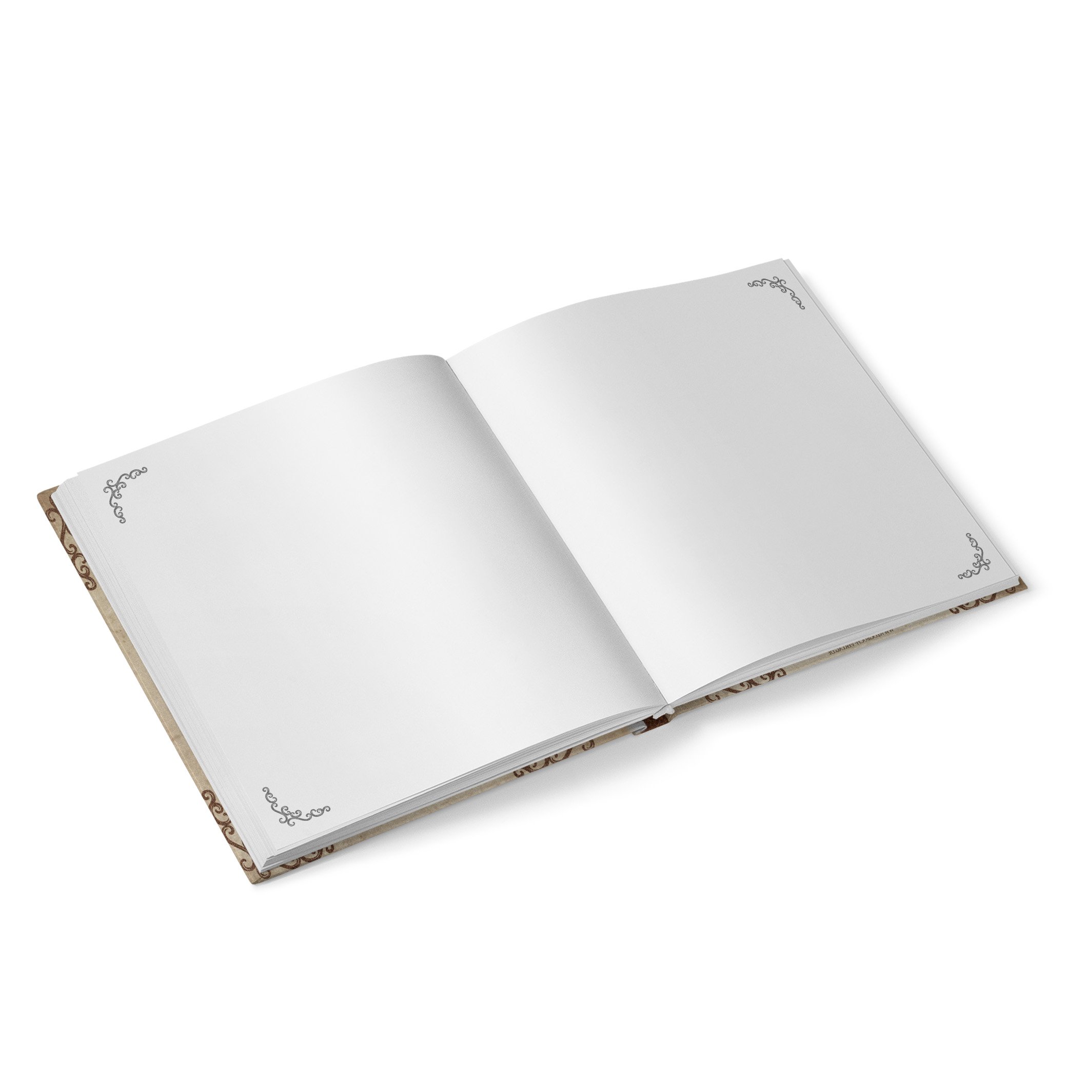 Livre D'Or Cuir Marron 21x21 Cm - Pour Mariage, Anniversaire Ou Événements | 164 Pages Vierges