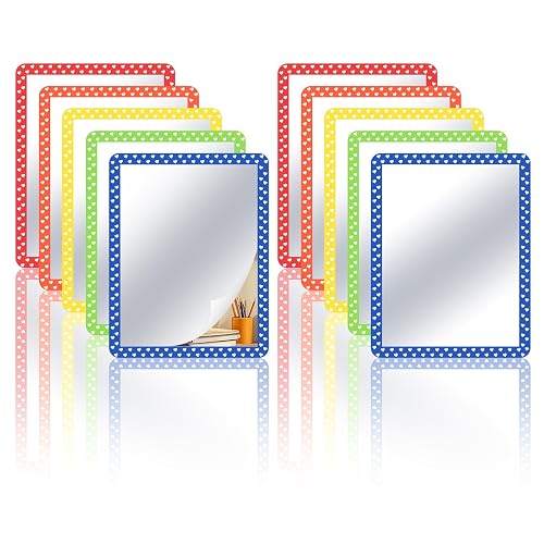 10Pcs Small Mirrors for Kids Classroom, 4 x 6 in