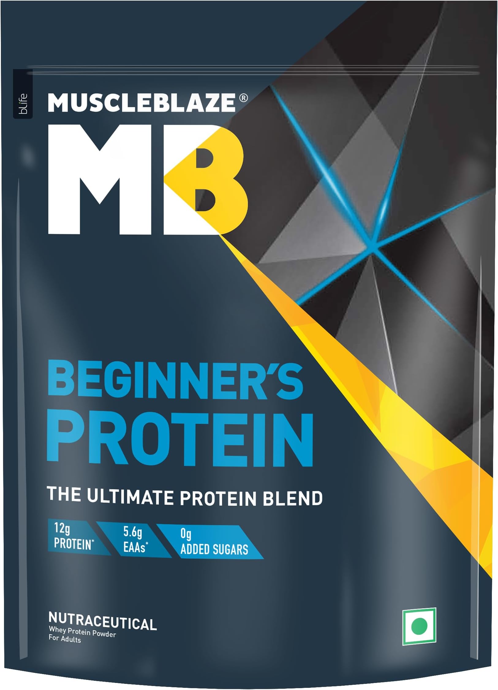 Beginner's Whey Protein Powder (Chocolate, 1kg) | 12g Protein Per Scoop