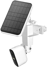 Adjustable 2 in 1 Security Camera and Solar Panel Gutter Mount Compatible with Wyze/Reolink/Arlo Solar Panel for Maximum Sunlight