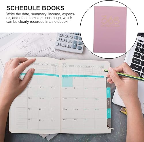 Miniatura 4 de Tofficu 1 Pc 2021 2021 Agenda Book Notepad Journals 2020 2021 Planner Diary Book Monthly Agenda Organizer Cuadernos Notbook Notebook Hardcover