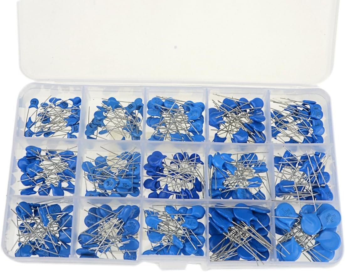 450 Stück Keramikkondensatoren Sortiment - 15 Werte 100pF-10000pF 3KV Hochspannung