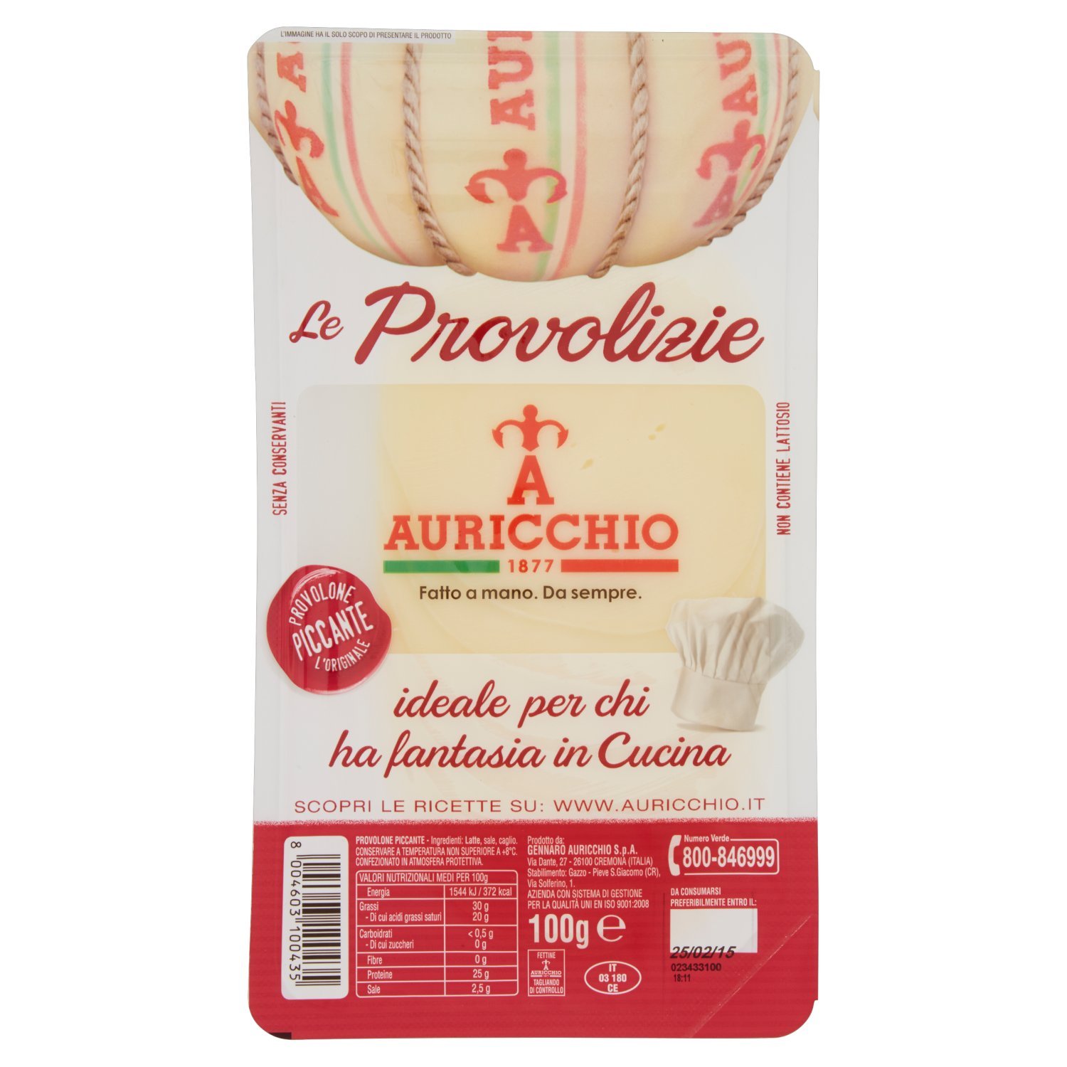 Auricchio Le Provolizie provolone piccante l'originale 100 g