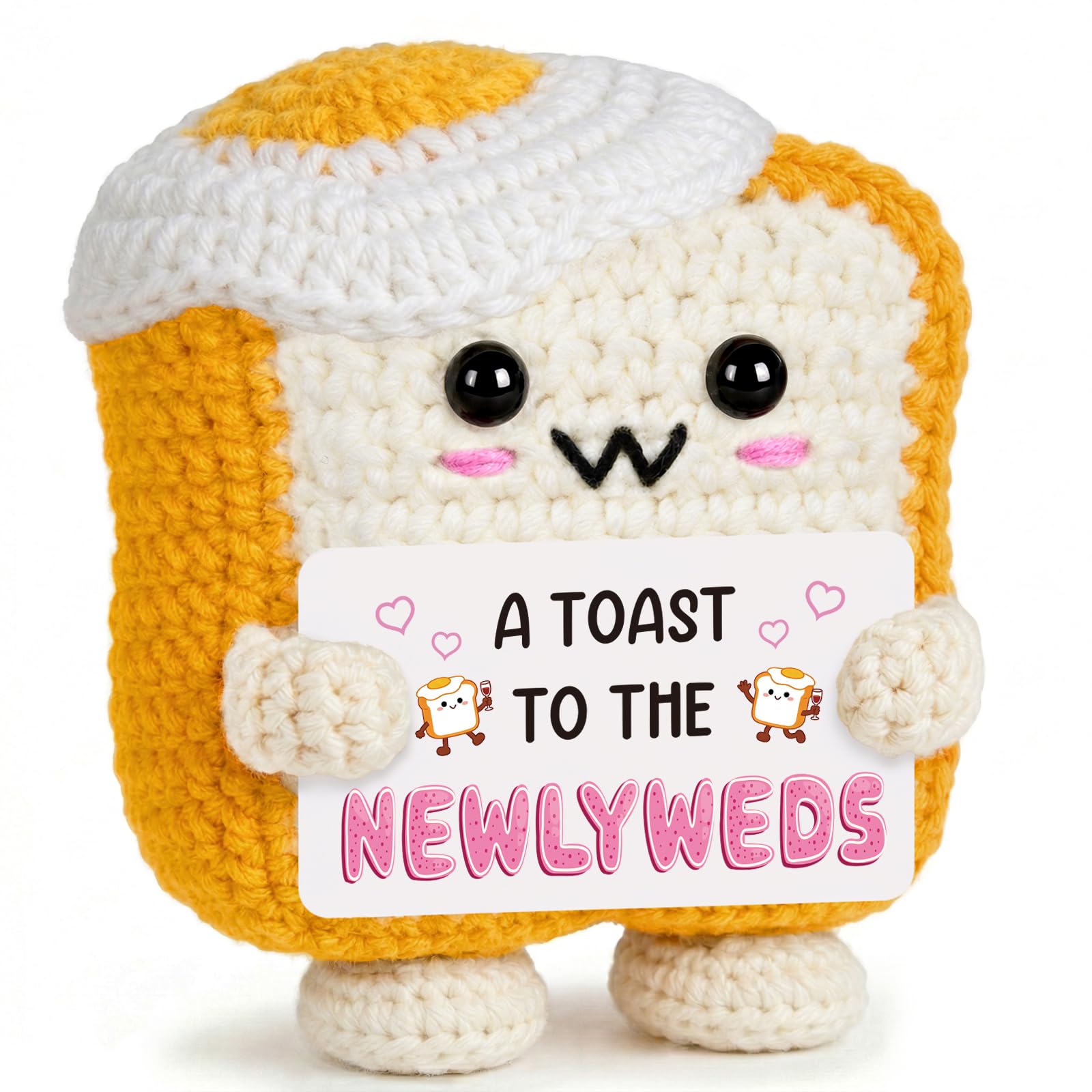Newlyweds Gifts, Anniversary Wedding Gifts For Couple, Couple Gift, Crochet Toast, Handmade Toast Doll, Funny Positive Wedding Gift For Newlyweds, Bridal Shower Present, Marriage Keepsake, Home Decor