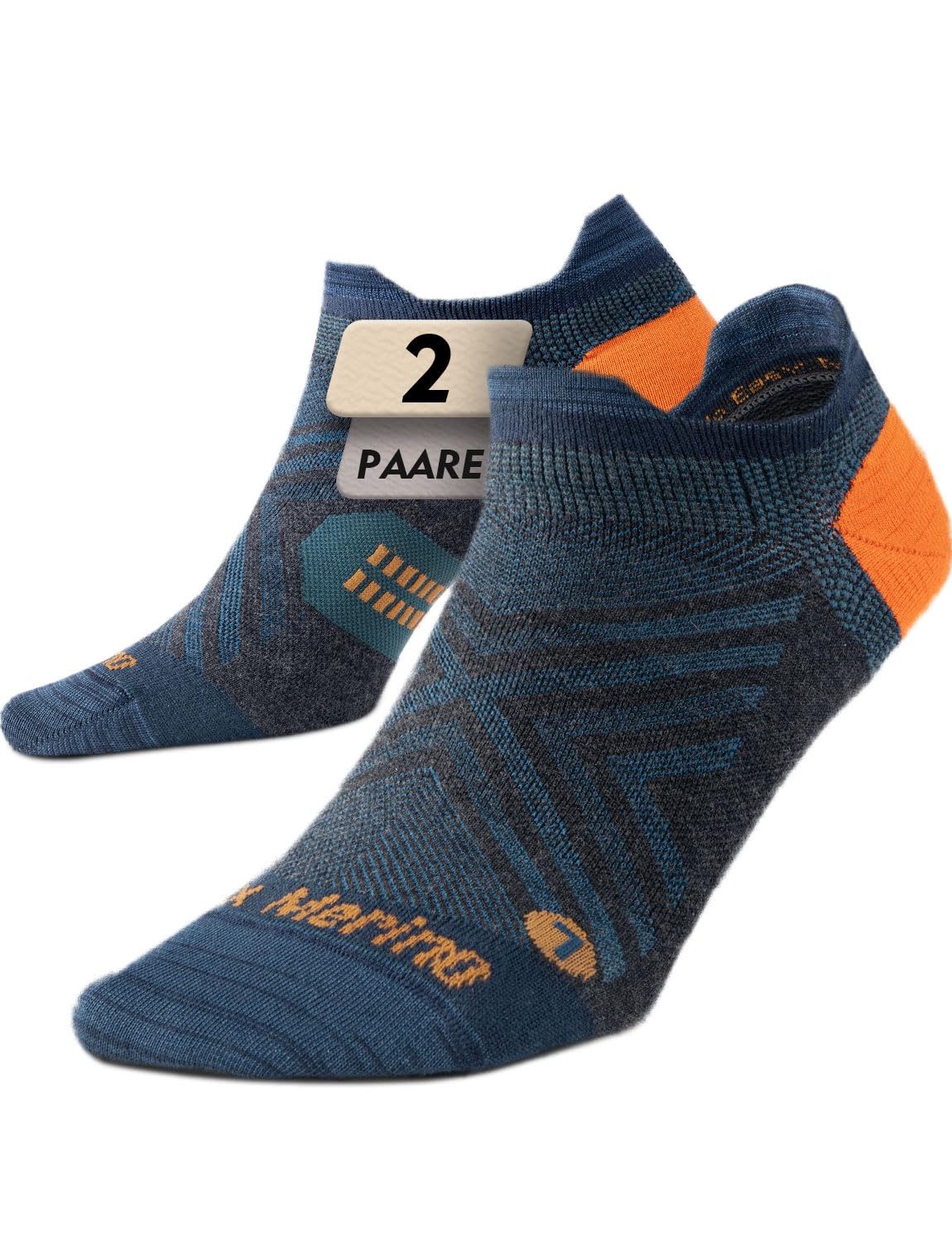 Juclise Merinowolle dünne Kurz Laufsocken Sneaker Kompressionssocken Wandersocken, anti blasen Feuchtigkeitsableitend