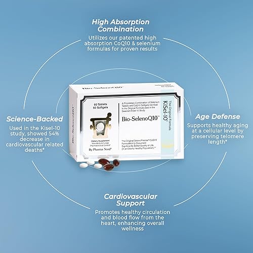 Miniatura 6 de Pharma Nord Suplemento antienvejecimiento Bio-SelenoQ10 CoQ10 100mg y selenio 100mcg Apoya la salud celular y la longevidad Ralentiza el