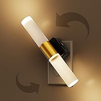 Vista 40 de Luz nocturna para enchufar en la pared, regulable, con sensor crepuscular, 3 colores de luz, blanco suave, blanco frío y ámbar, brillo ajustable