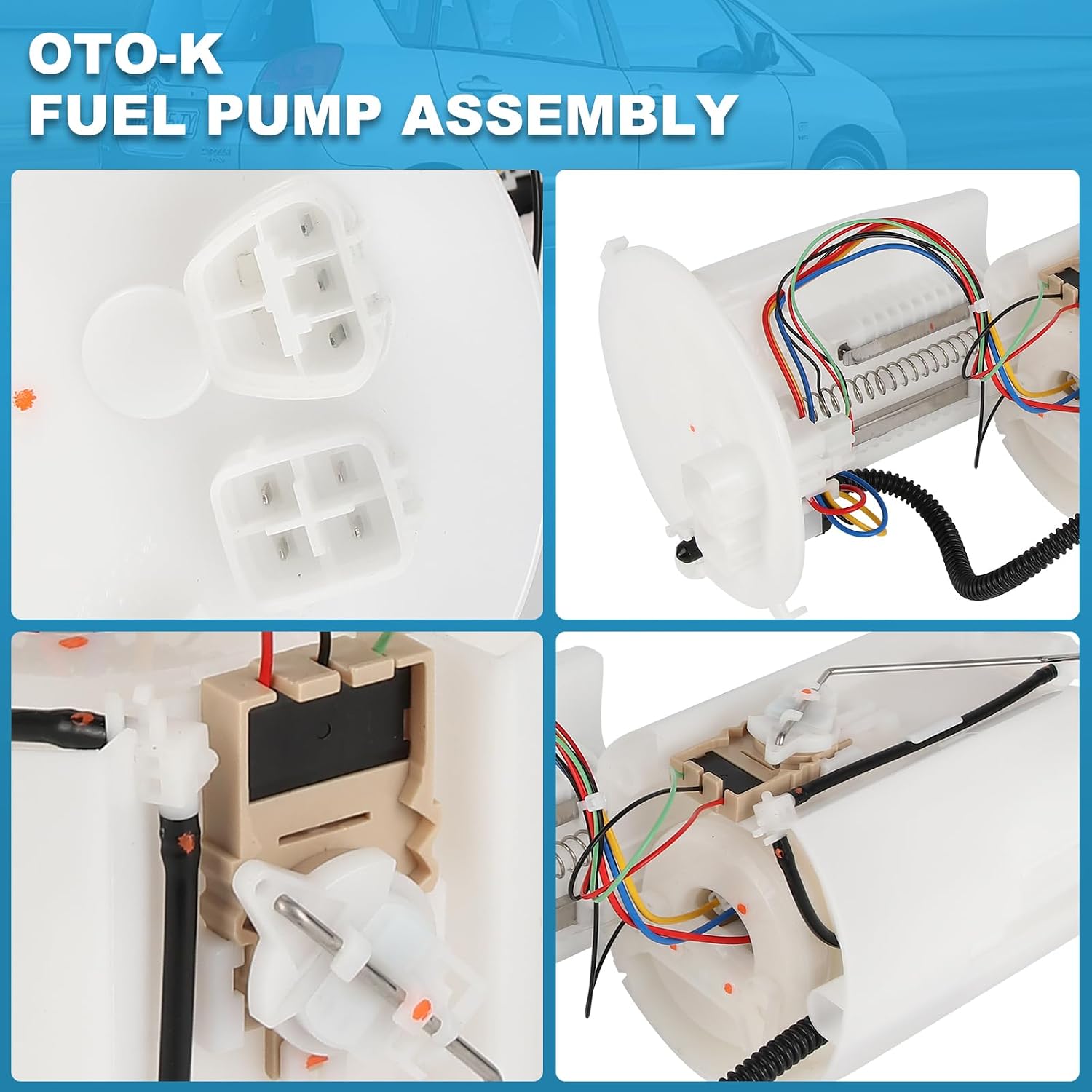 OTO-K Fuel Pump Compatible with Toyota Camry 2018 2019 2020 2021 2022, Avalon 2019 2020 2021 2022 & Lexus ES300h 2019-2022, 2.5L L4, Electric Fuel Pump Module Assembly with Sending Unit OE# 2307025020
