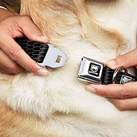 Vista 8 de Buckle-Down Collar de perro con hebilla para cinturón de seguridad, Dodge Viper REPEAT con texto, 1 pulgada de ancho, se adapta a cuello de 15 a 26
