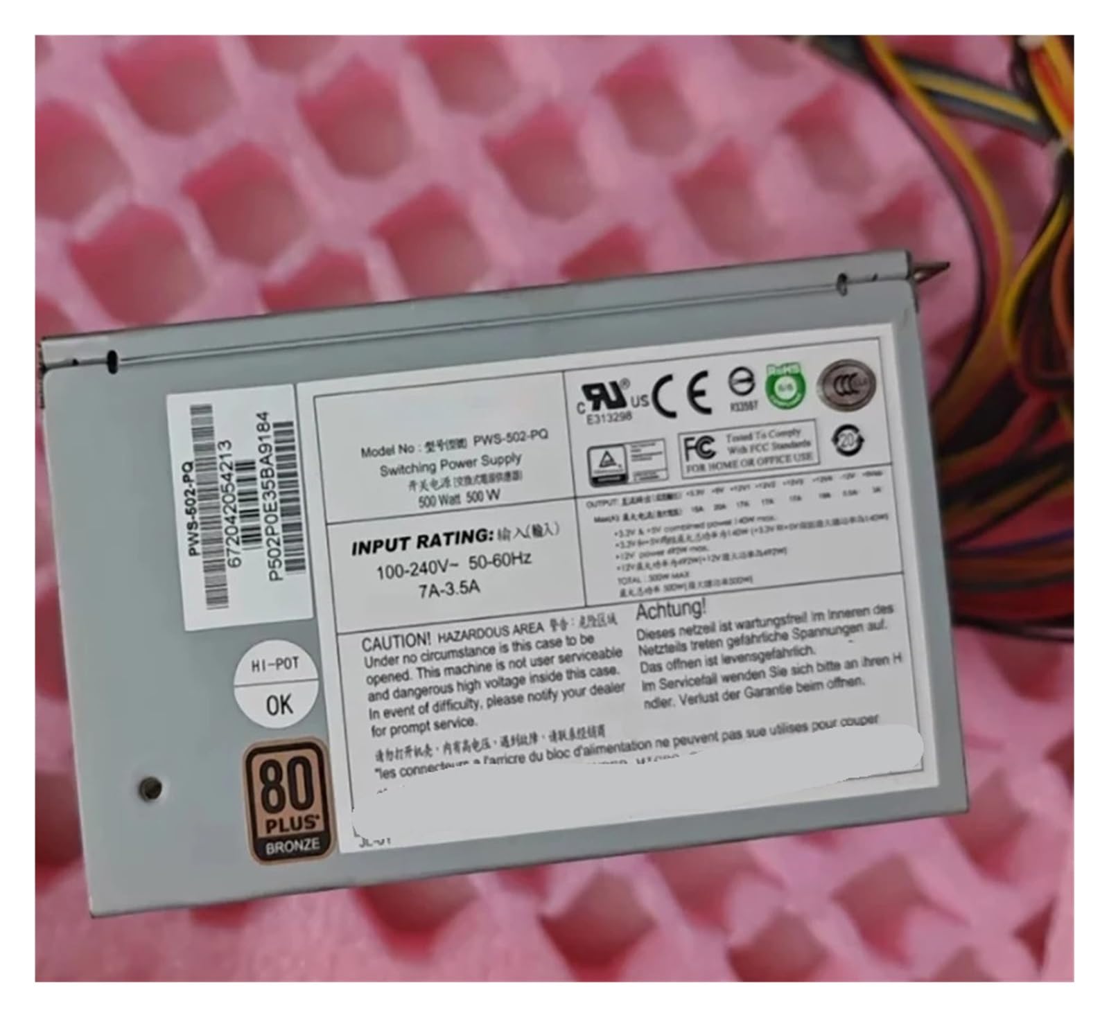 KSZHZYMGX PWS-502-PQ server power supply 500W