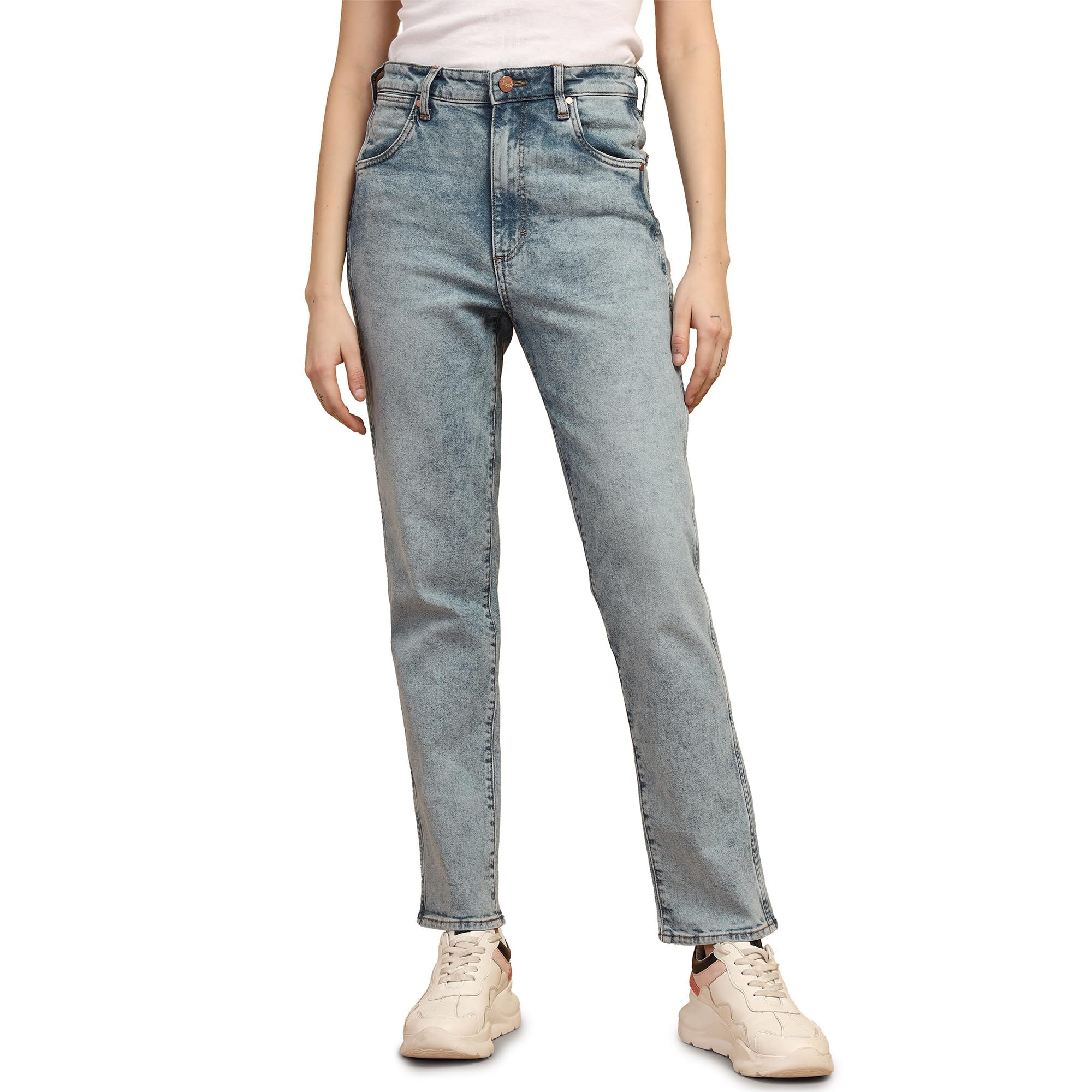 Wrangler Women Blue Slim Fit Mid Rise Jeans in blue