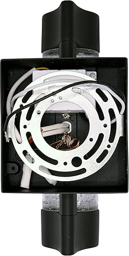 Miniatura 9 de Sunlite 81041 - Aplique de pared cilíndrico LED de 12 pulgadas para exteriores, cilindro acrílico transparente, 10W, 600 lúmenes, color