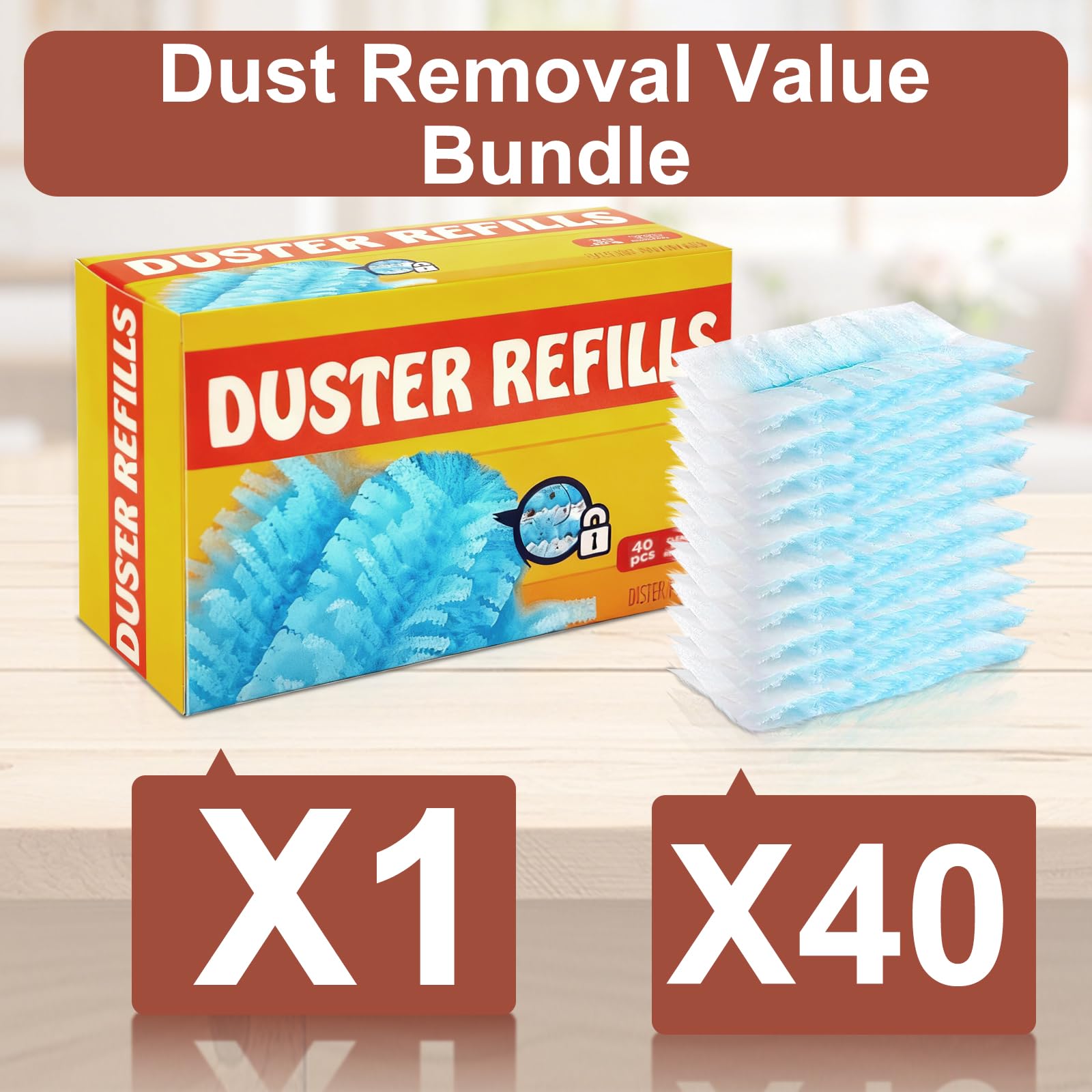 40 recambios de plumero para plumeros Swiffer, cabezal de repuesto para electrónica, muebles, persianas
