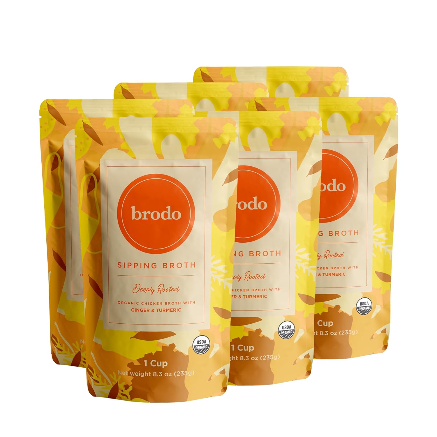Brodo Deeply Rooted Organic Chicken Broth with Turmeric