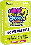 Board Game for Kids Ages 5-9 - Family Card Board Game for Kids 8-12 by QUOKKA - What Would You Choose - Does Family Rather - Pick Your Answer - Get to Know You - Fun Game Night for Boys & Girls