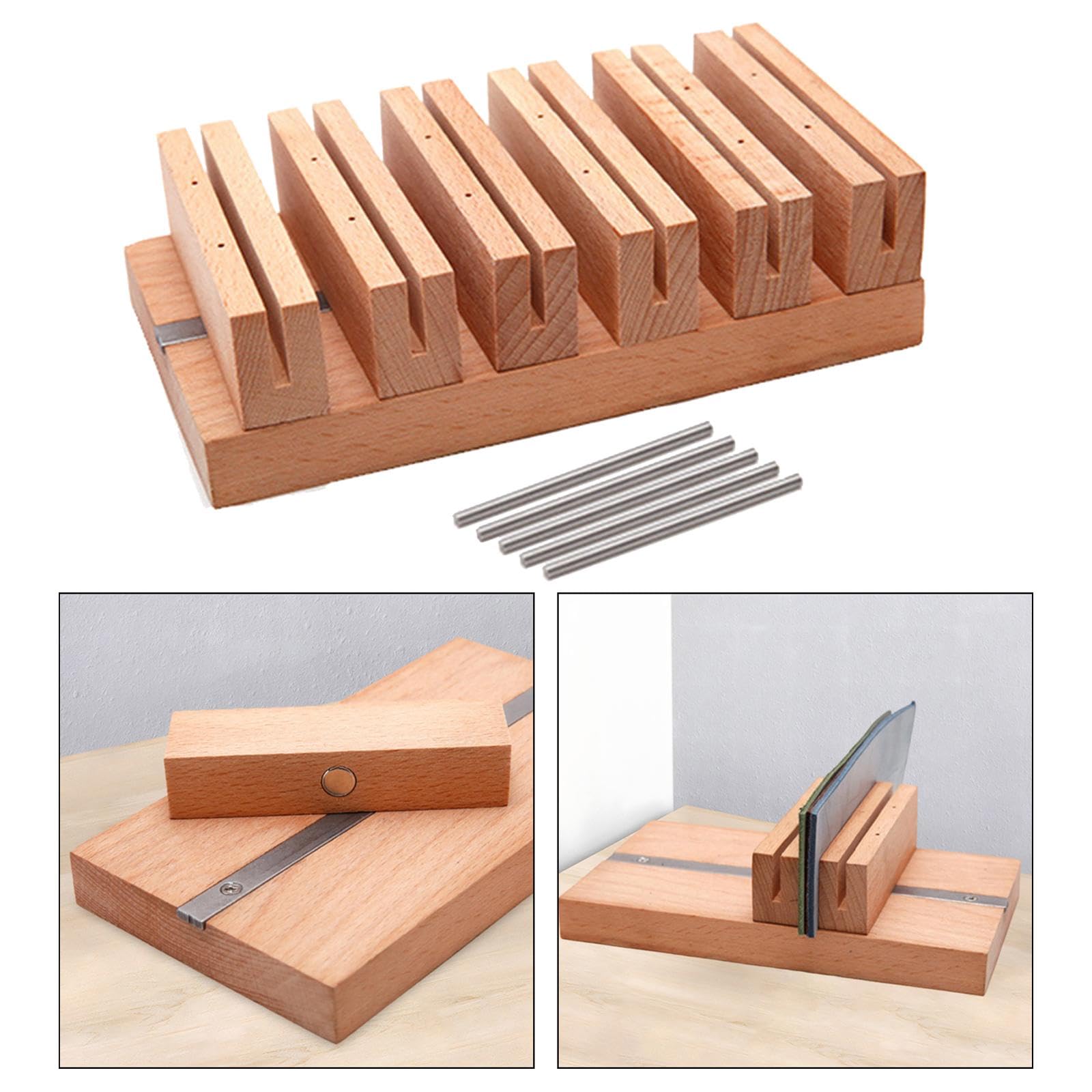 Generic Strumento Laterale per Oliare La Pelle per Lavori Fai-da-te, Olio per I Bordi Dei Cinturini Degli Orologi, 6 Slot